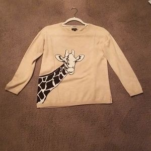 Talbots Giraffe Sweater